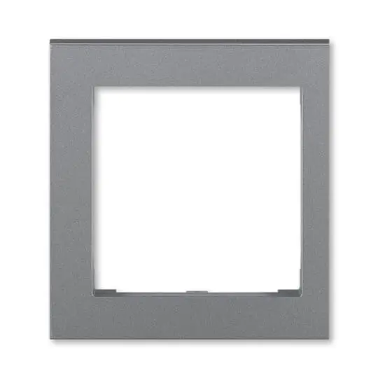 kryt rámečku s otvorem 55x55, krajní; ocelová, design LEVIT M